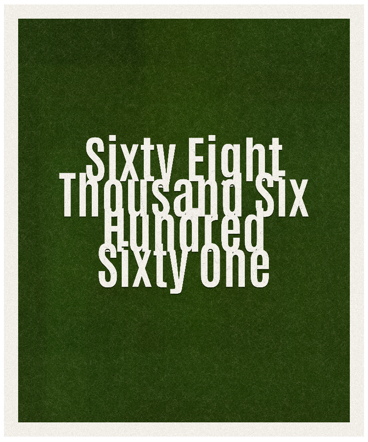 Count #68661