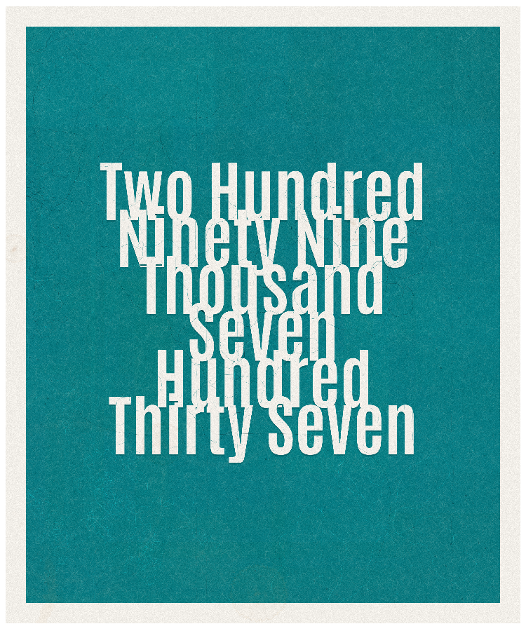 Count #299737