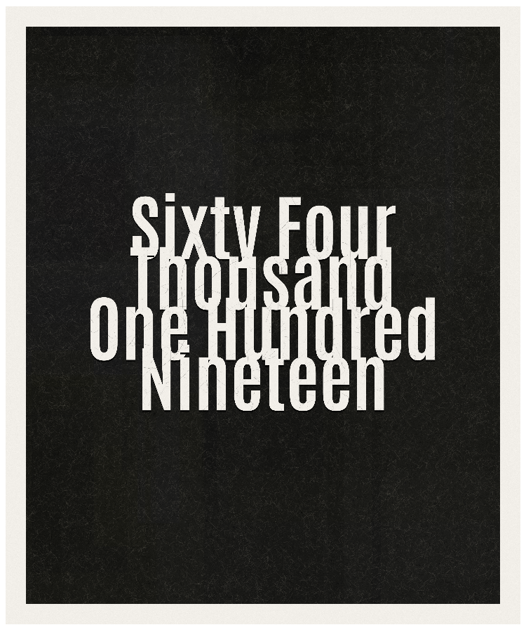 Count #64119