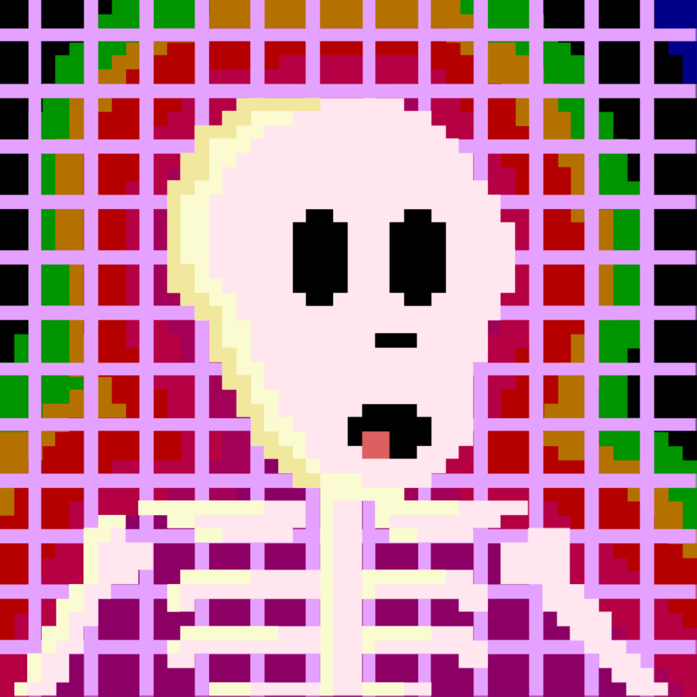 PIXEL SKULLETTI 1 #243