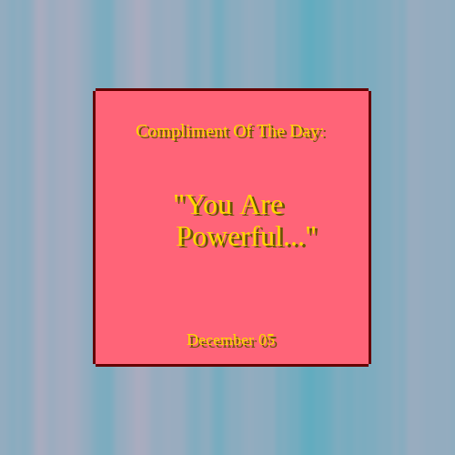 Compliment Of The Day #15