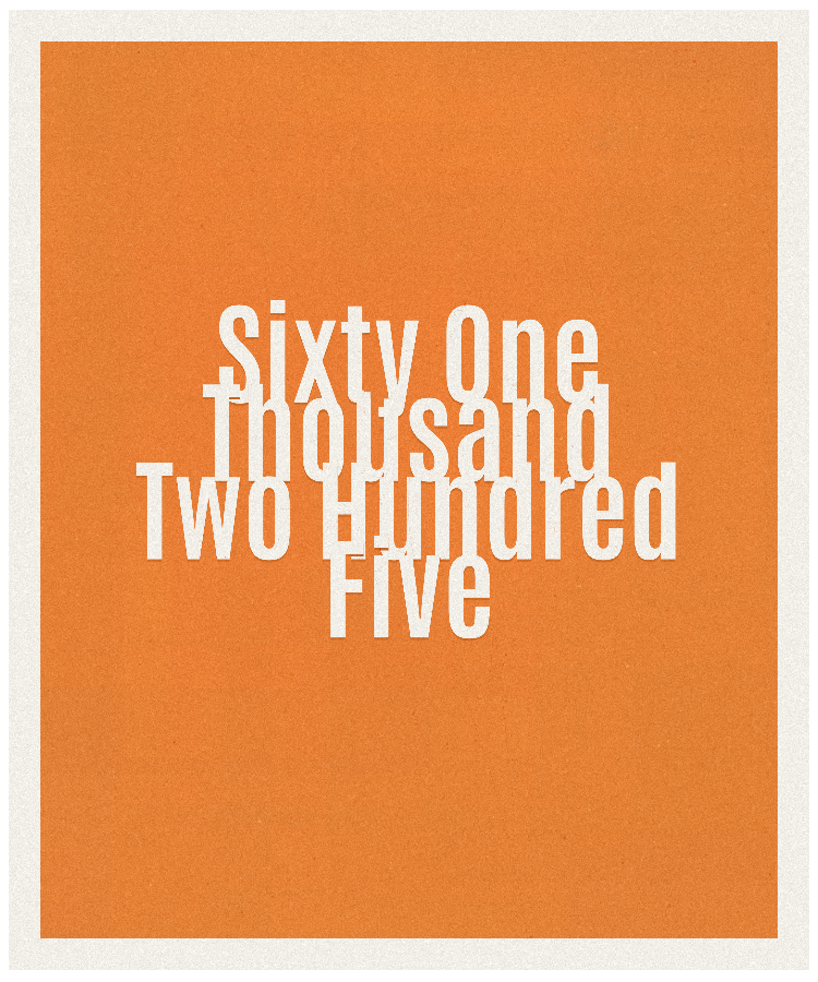 Count #61205