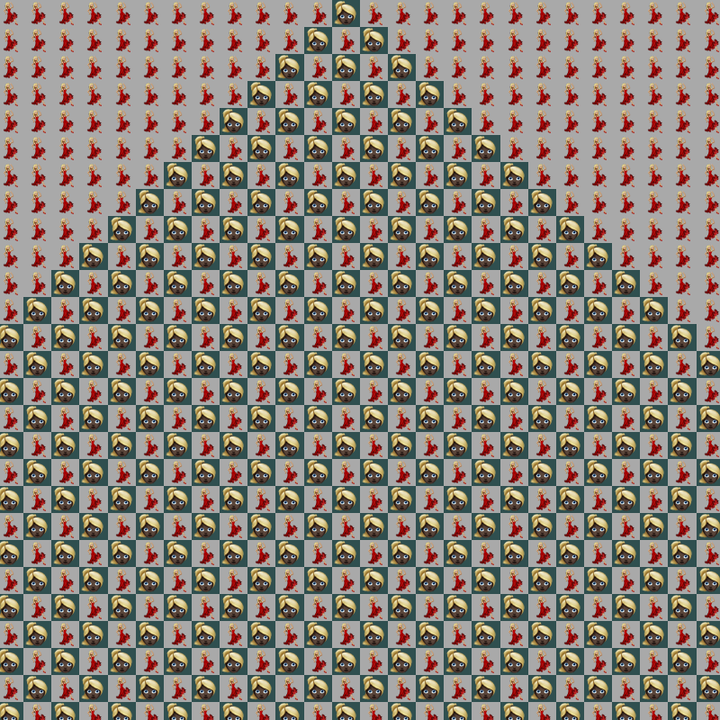 Elementary Cellular Emoji Automata #181