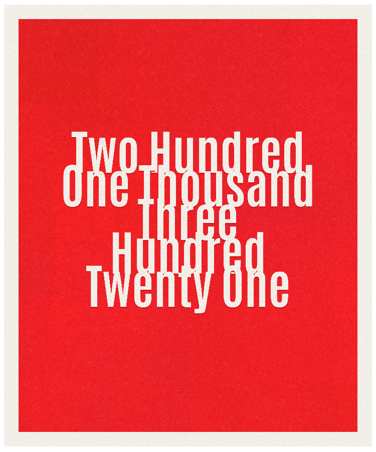 Count #201321