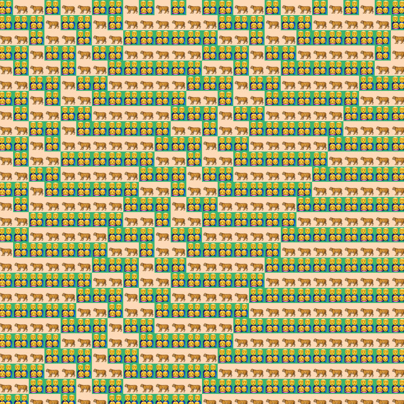 Elementary Cellular Emoji Automata #282