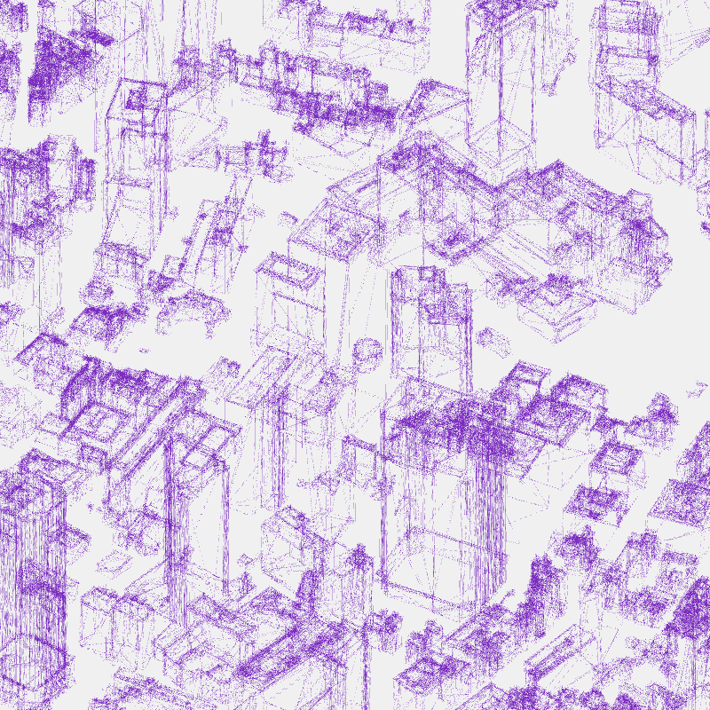 Algorithmic Drawing: Minato City Tokyo #40