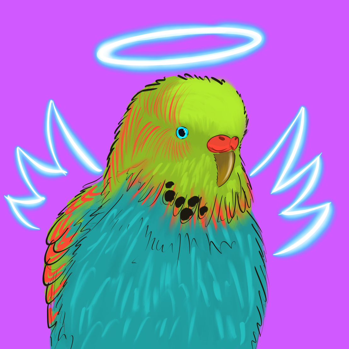 Neon Parrot #1