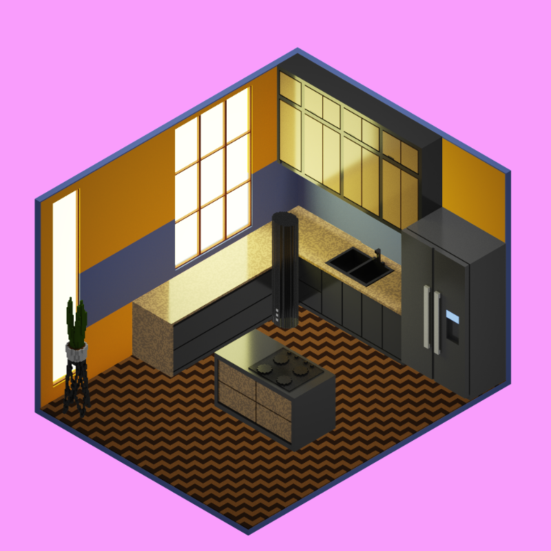 Isometric kitchen #39