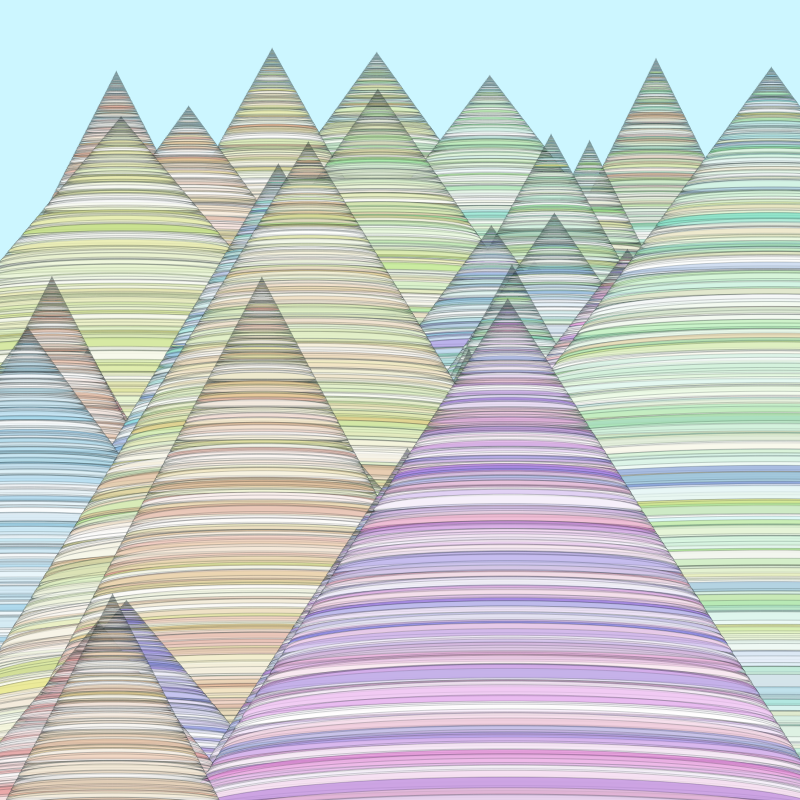 Colored mountains #4