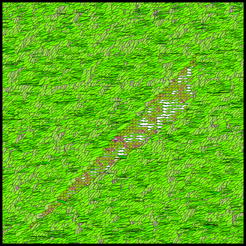 Flow Field Circles Triangle #65