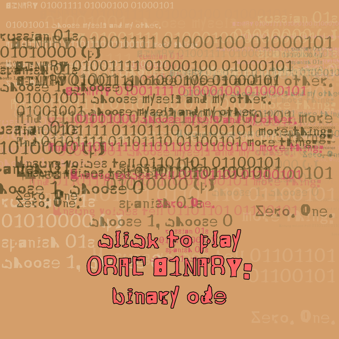 0RAL B1NARY: “BINARY ODE” #54