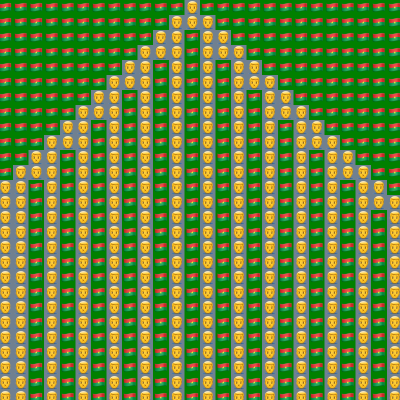 Elementary Cellular Emoji Automata #394