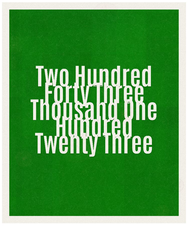 Count #243123