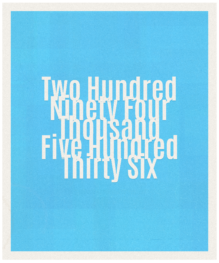 Count #294536