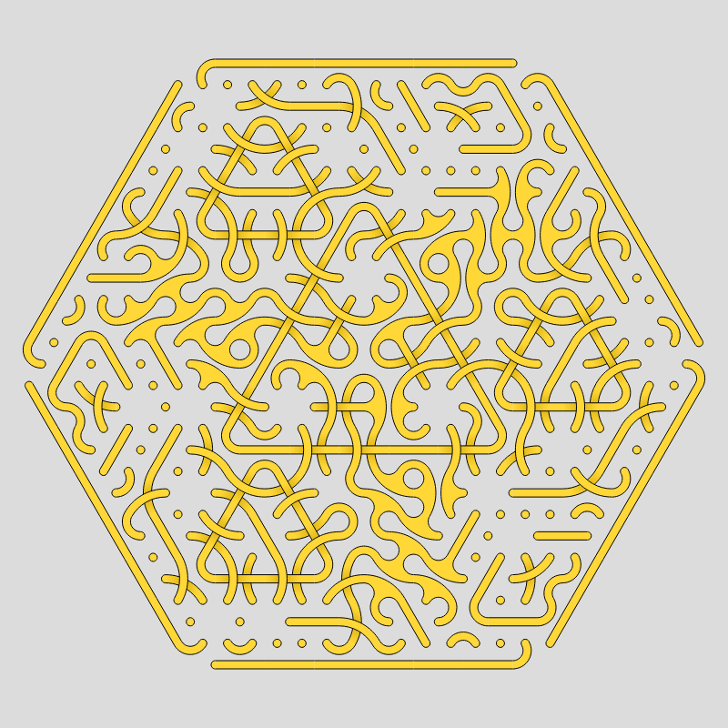 Truchet Threefold Symmetry #65