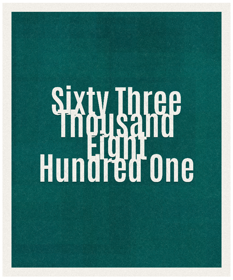 Count #63801