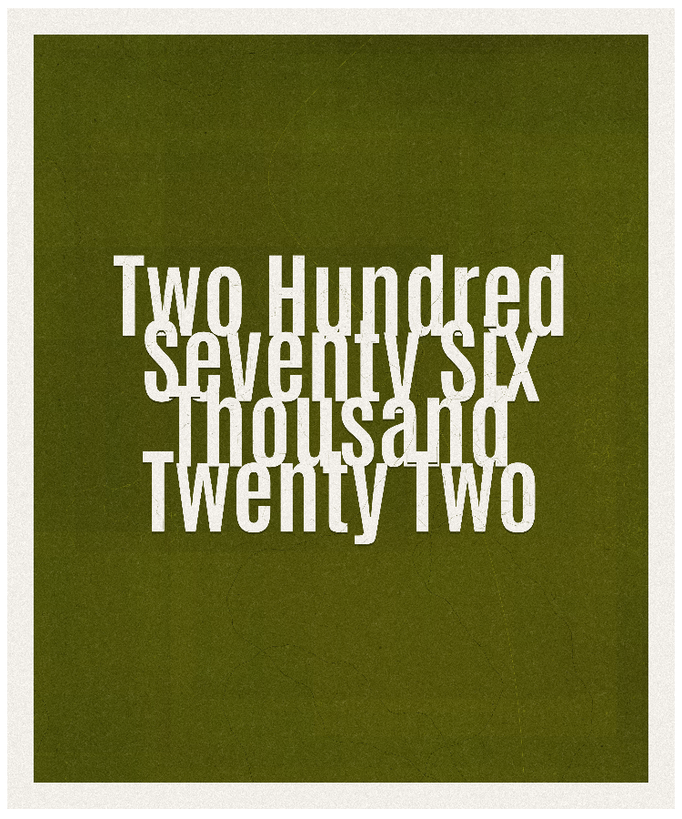 Count #276022
