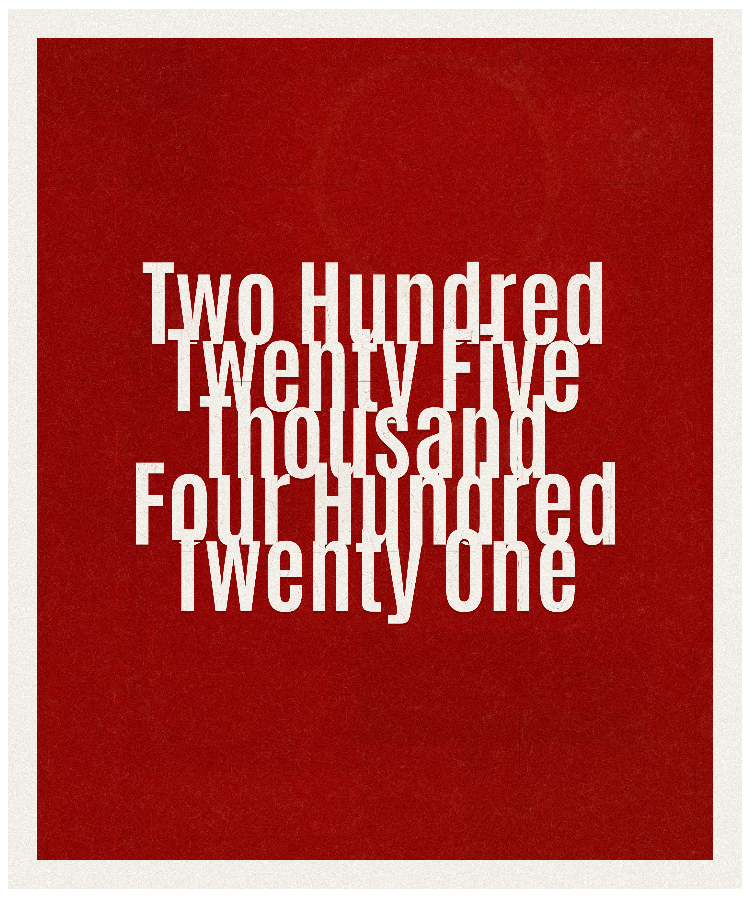 Count #225421