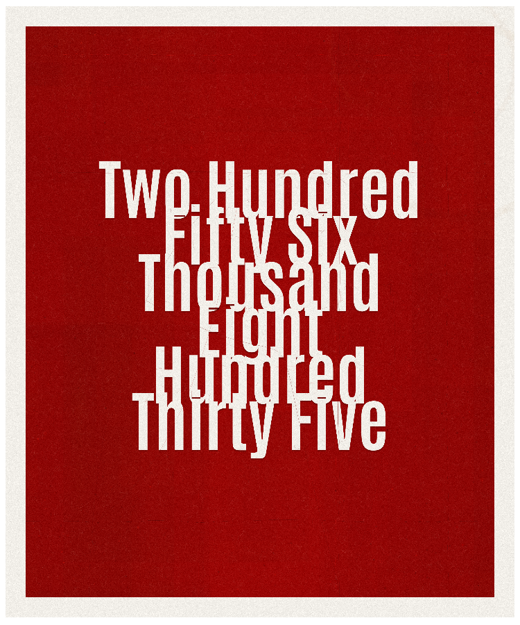 Count #256835