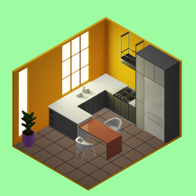 Isometric kitchen #29