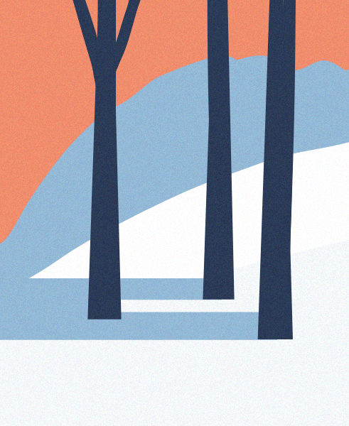 Minimal Snow Landscape #43