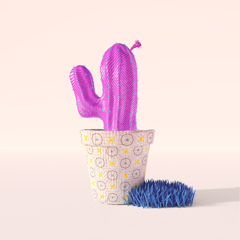 3D Crypto Cacti #14