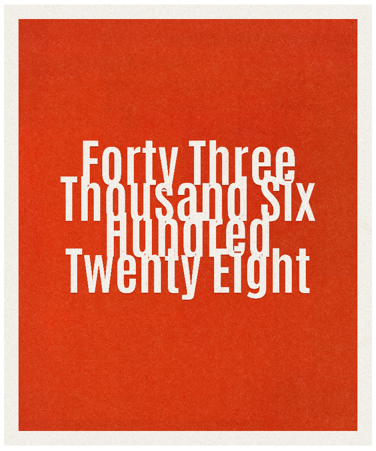 Count #43628