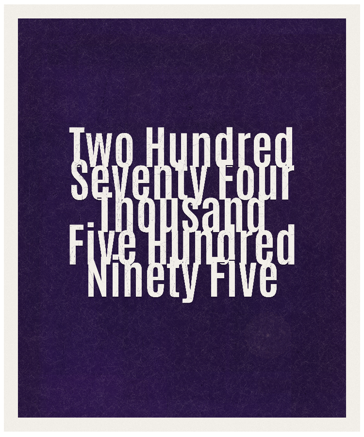 Count #274595