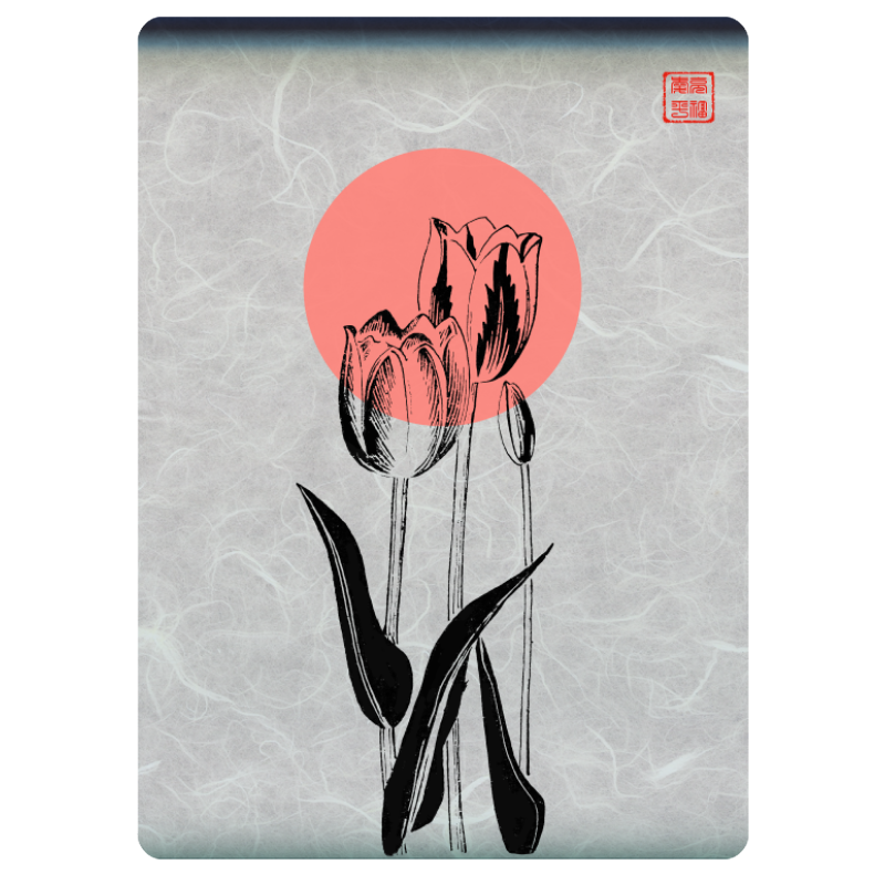 Zen flower card  #13