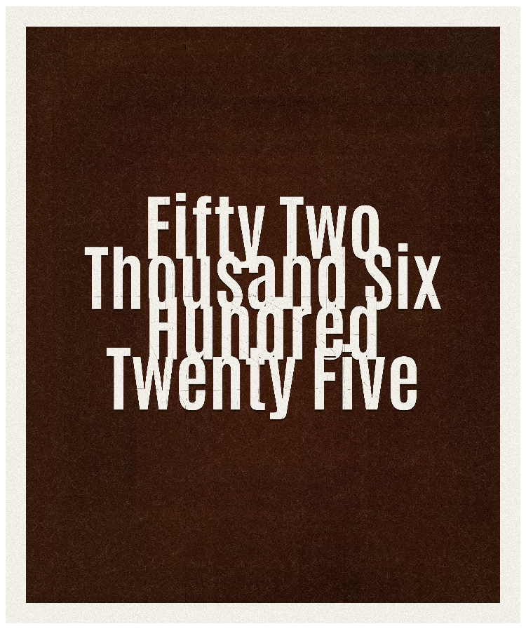 Count #52625