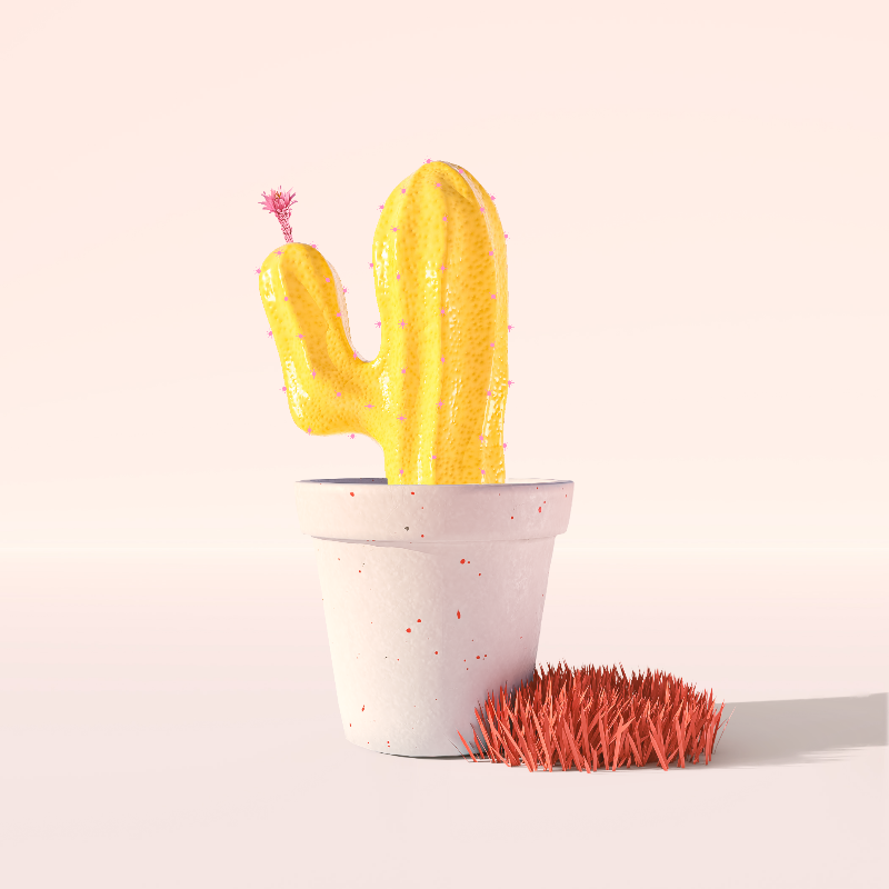 3D Crypto Cacti #9