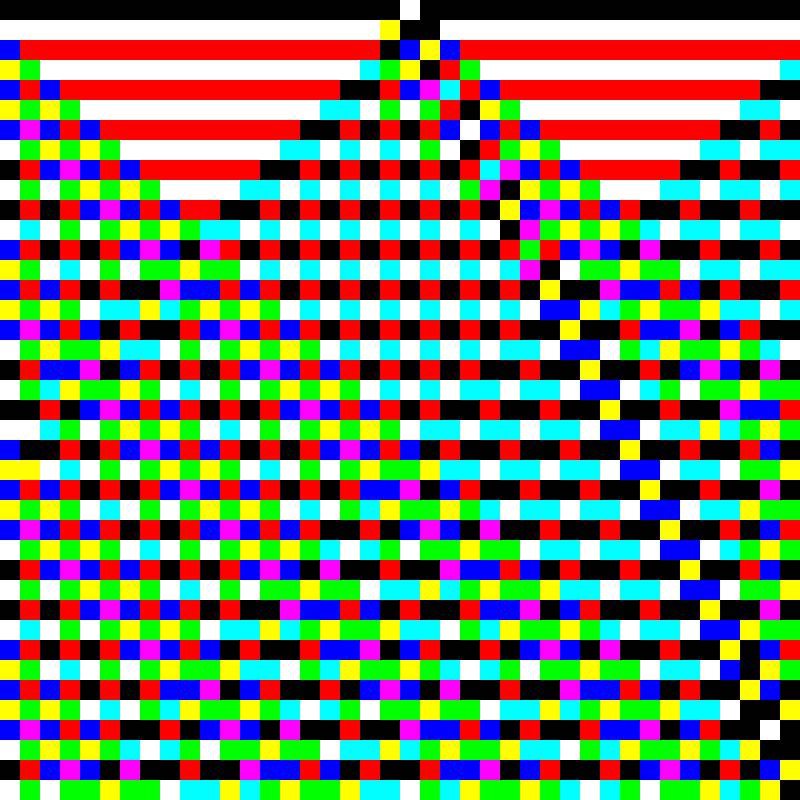 RGB Elementary Cellular Automaton #27