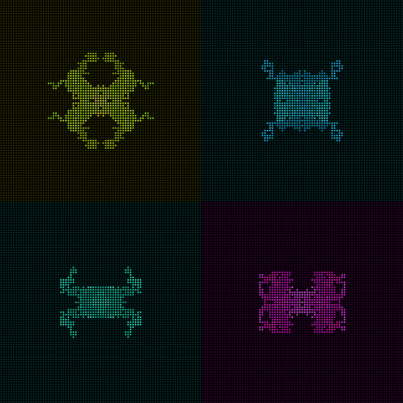 Dither Creatures 2x2 #10