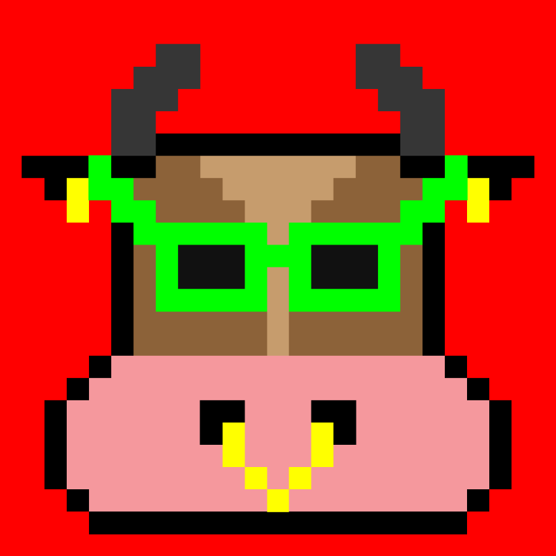 pixel cow #14