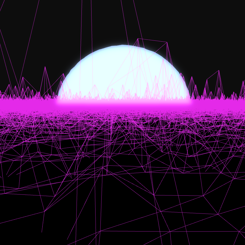 Generative Retrowave Field #89