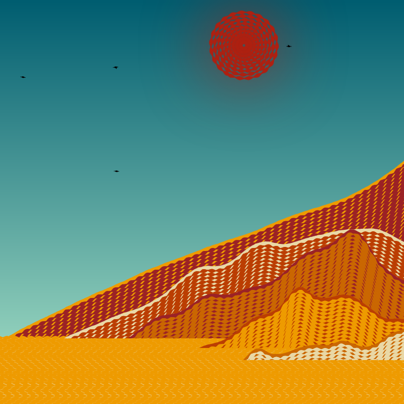 Painted Mountain Sunset #16