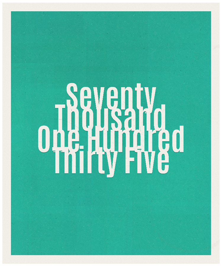 Count #70135