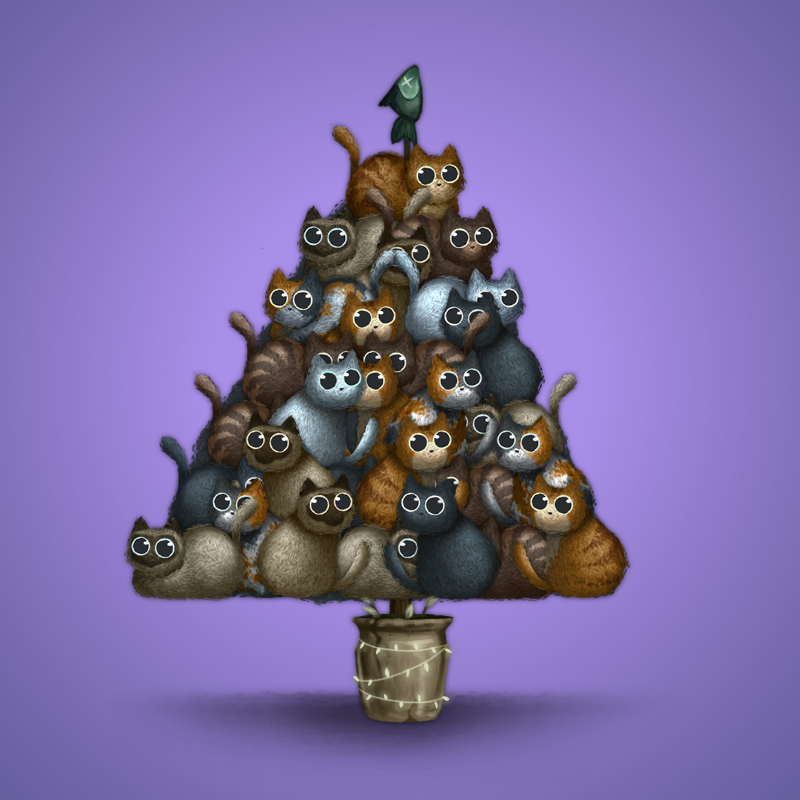 Fluffy Christmas Tree #2