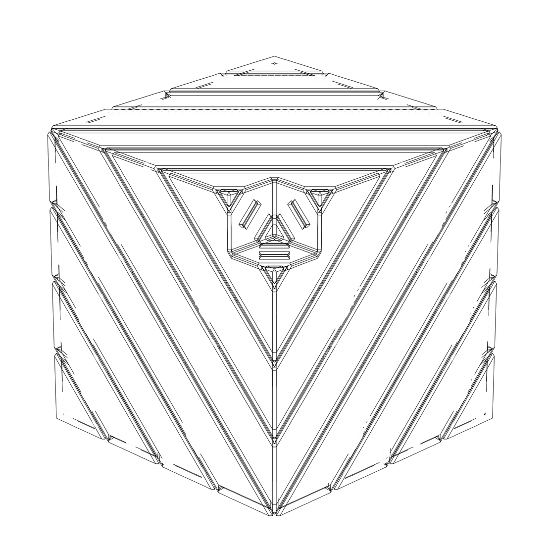 LL21 Alien Art Cube #44