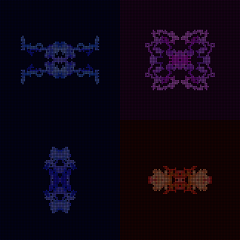 Dither Creatures 2x2 #15