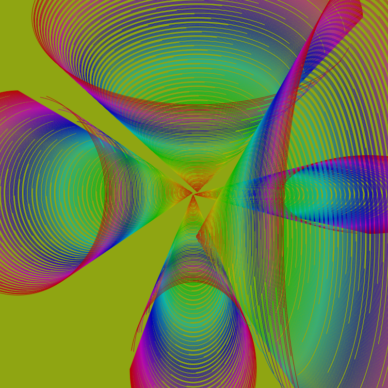 Fibonacci Rainbow Spiral v2 variation 3 #1