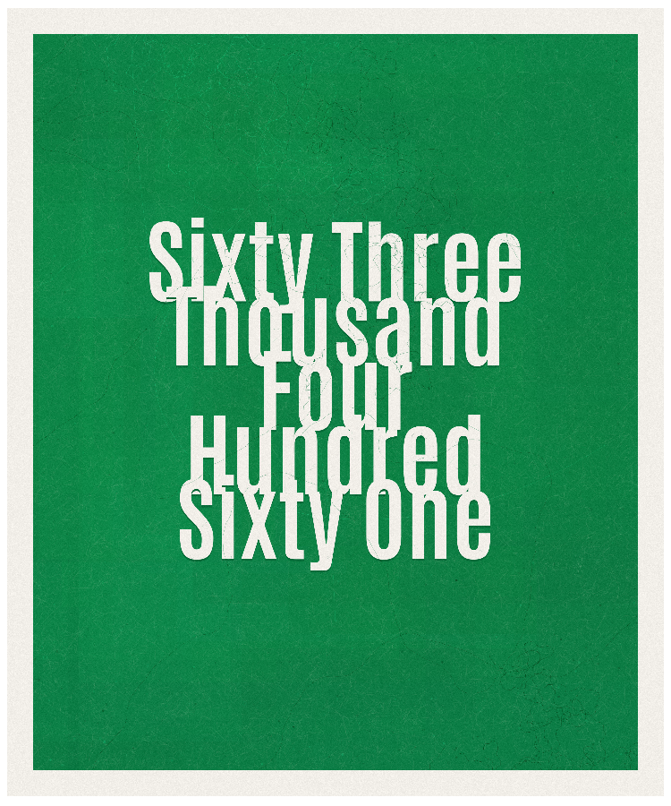 Count #63461