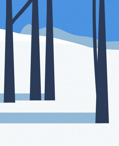 Minimal Snow Landscape #30