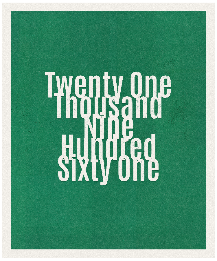 Count #21961