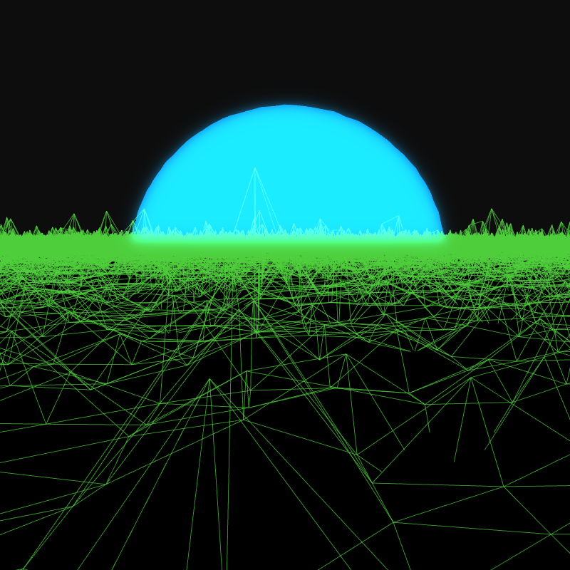 Generative Retrowave Field #31