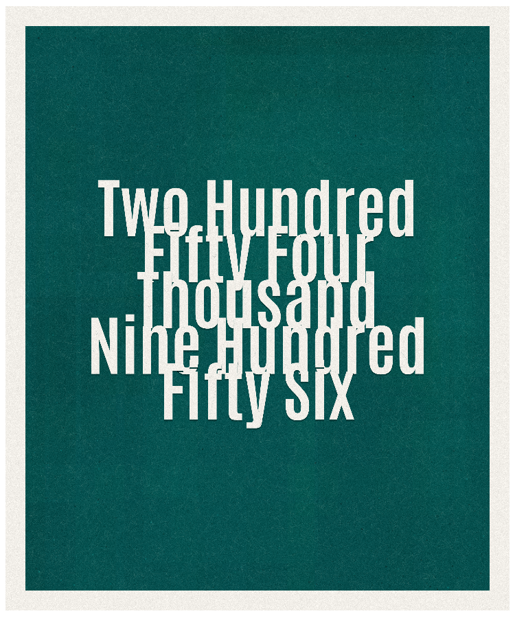 Count #254956
