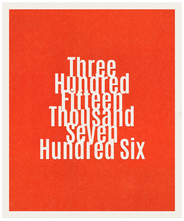 Count #315706