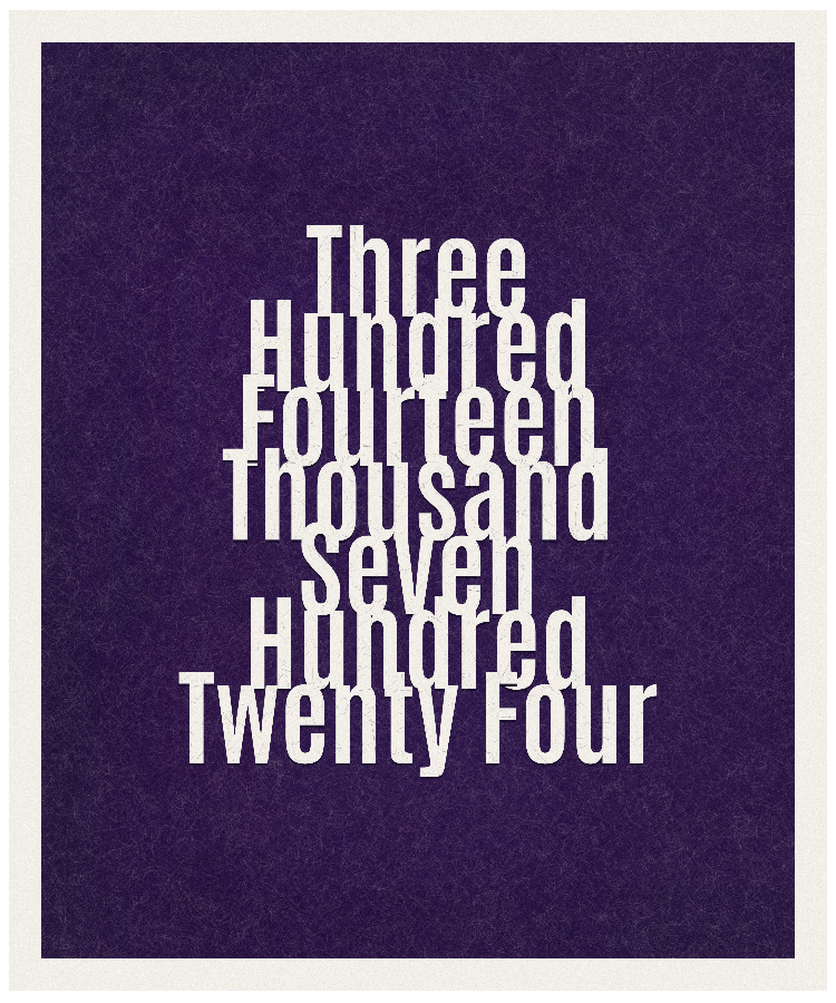 Count #314724