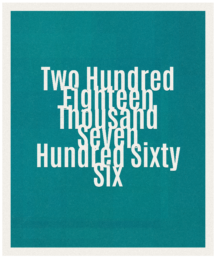 Count #218766
