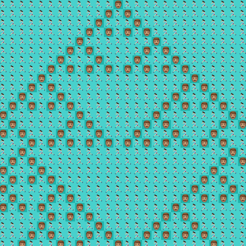 Elementary Cellular Emoji Automata #919